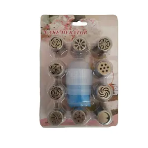 ماسوره شیرینی پزی مدل CAKE DERATOR مجموعه 12 عددی
