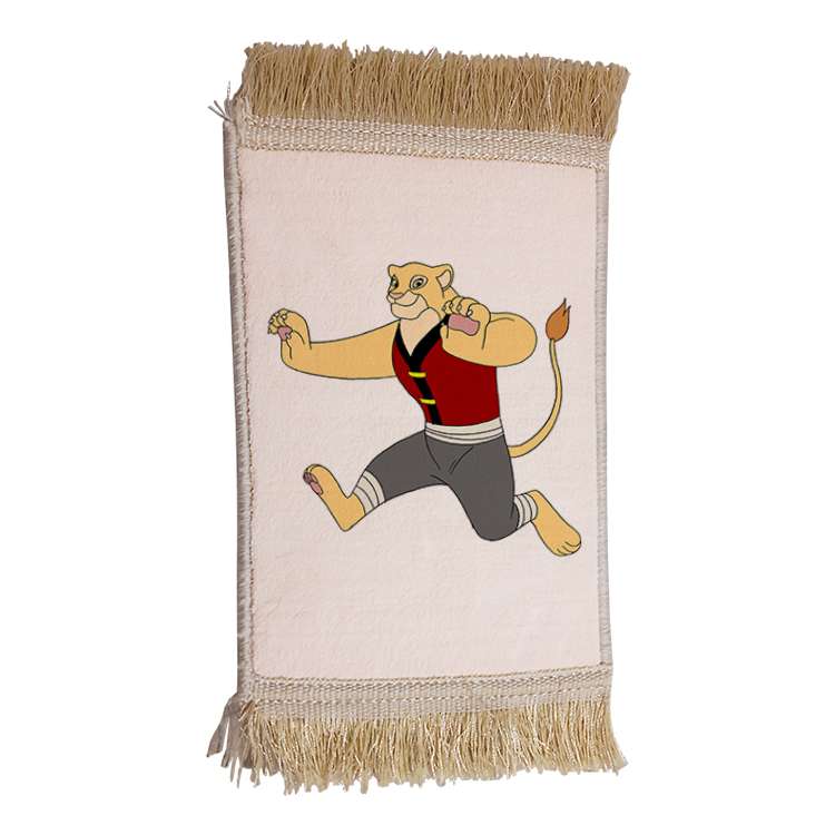 فرش ماشینی دیوارکوب مدل پاندا کونگ فو کار کد 94