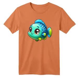 تی شرت آستین کوتاه بچگانه مدل ماهی کارتونی کد 01