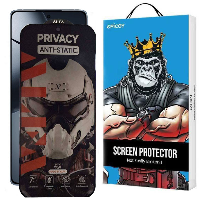 محافظ صفحه نمایش حریم شخصی اپیکوی مدل Alpha مناسب برای گوشی موبایل شیائومی 14T Pro/14T/Redmi K70 Ultra/Redmi X6 Pro