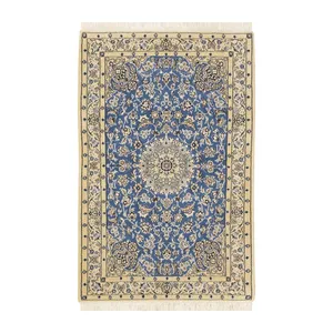 فرش دستبافت ذرع و نیم طرح نایین کد D02432N