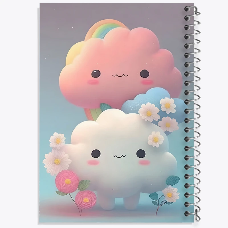 دفتر نقاشی 50 برگ خندالو طرح ابر کیوت کد N4060