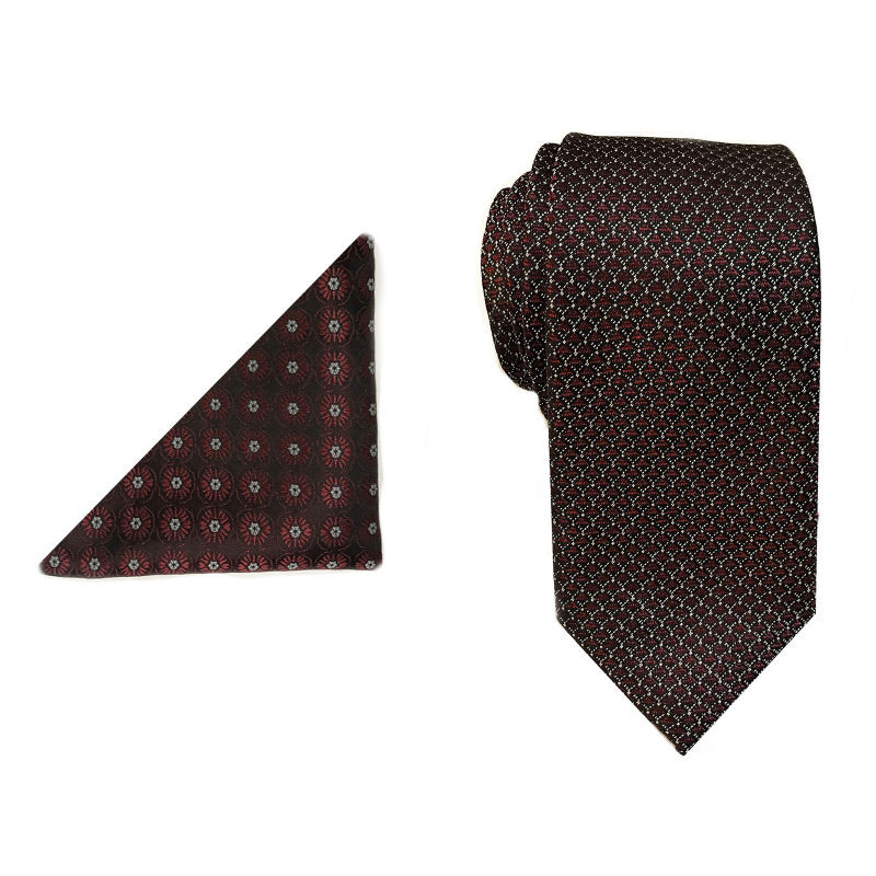 ست کراوات و دستمال جیب مردانه نکست مدل HA000