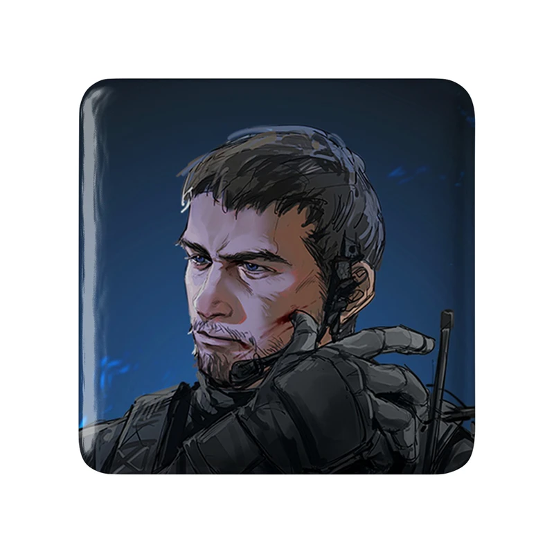 مگنت خندالو طرح بازی رزیدنت اویل (Resident Evil) مدل مربعی کد 31675