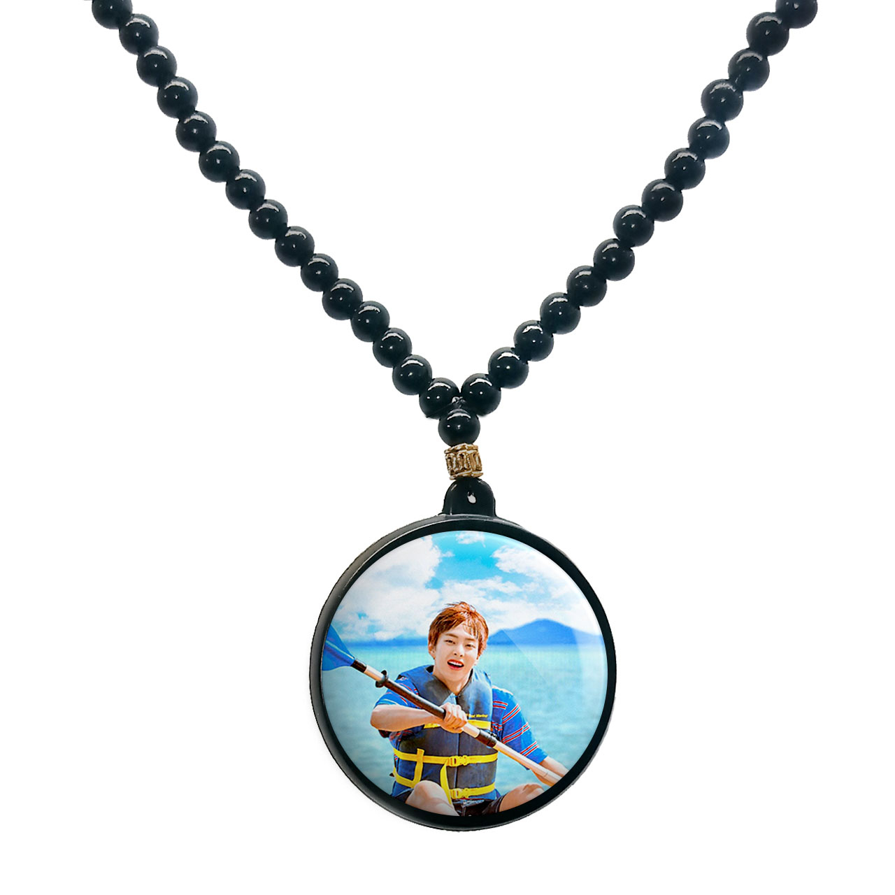 گردنبند پرمانه طرح exo کد pmd.14204مدل دو طرفه