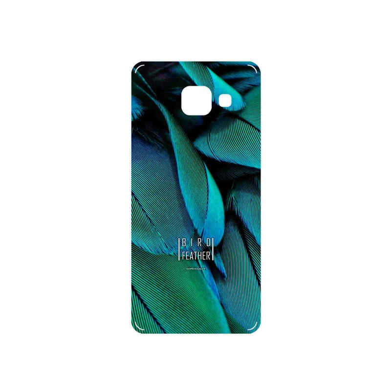 برچسب پوششی ماهوت مدل Green Feather مناسب برای گوشی موبایل سامسونگ Galaxy A3 2016