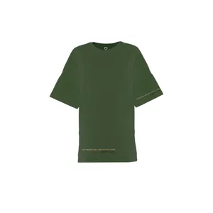 تی شرت لانگ آستین کوتاه زنانه بنیس مدل آدلاید رنگ سبز تیره