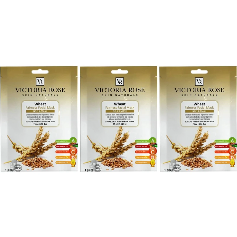 ماسک صورت ویکتوریا رز مدل شیر و نارگیل مناسب برای انواع پوست حجم 25 میلی لیتر بسته 3 عددی ماسک صورت ویکتوریا رز مدل شیر و نارگیل مناسب برای انواع پوست حجم 25 میلی لیتر بسته 3 عددی