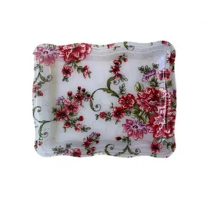 سینی بدون دسته مدل مستطیل کد SM28 سایز 21*26.8 سانتی‌متر