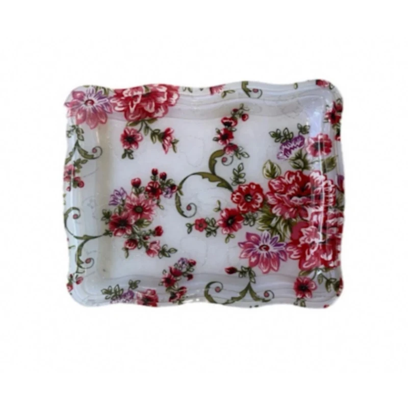 سینی بدون دسته مدل مستطیل کد SM28 سایز 21*26.8 سانتی‌متر