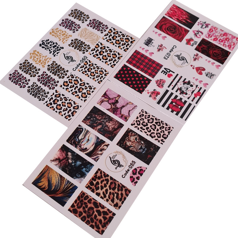 برچسب لنز ناخن مدل 011 مجموعه 3 عددی