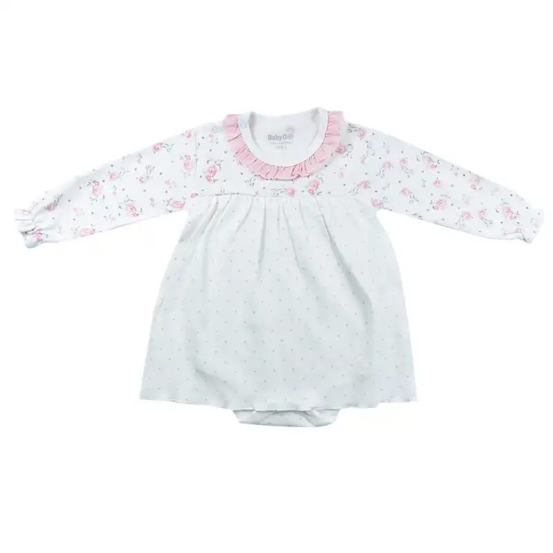 ست بادی و شلوار نوزادی بی بی وان مدل شکوفه