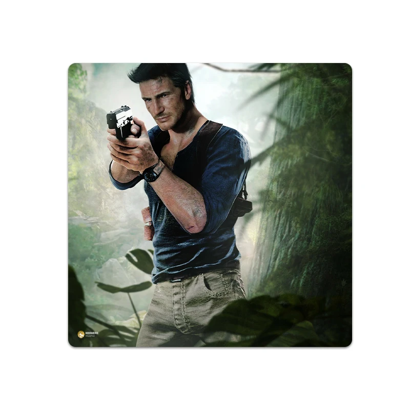 ماوس پد هومرو مدل NX652 طرح بازی Uncharted سایز 40x40 سانتی‌متر