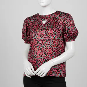 بلوز آستین کوتاه زنانه گردیه مدل 15128362304370