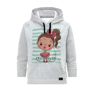 هودی زنانه مدل CUTE YALDA کد J132 رنگ طوسی