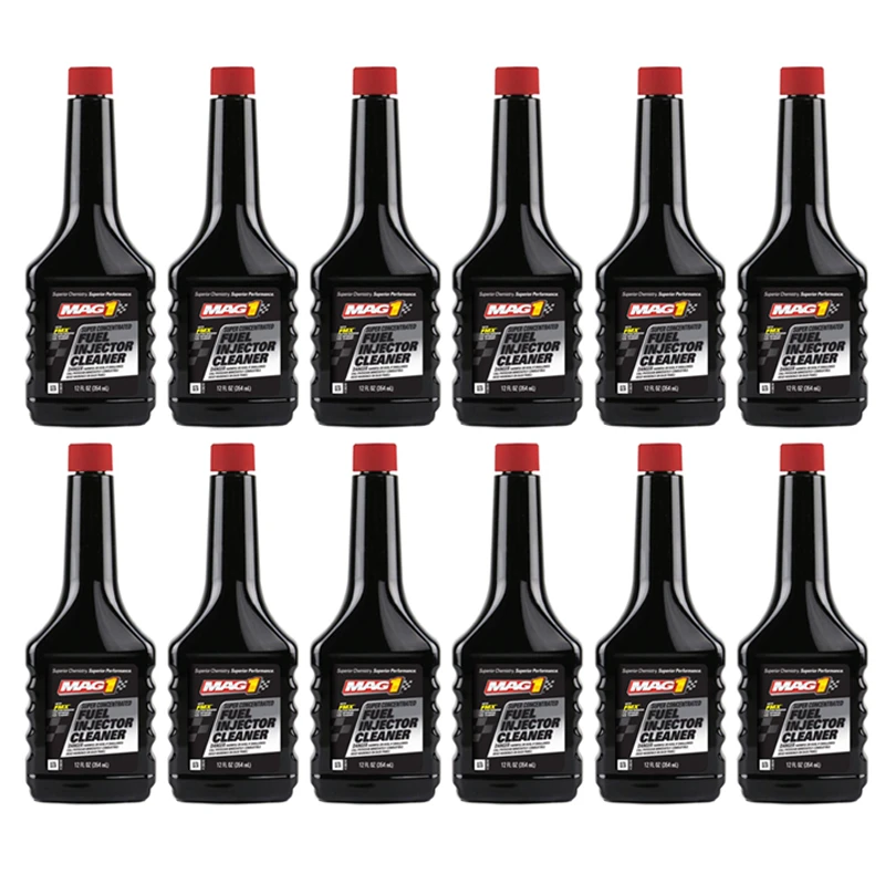 انژکتور شوی و احیا کننده سوخت خودرو مگ وان مدل 12FLOZ حجم 354 میلی لیتر مجموعه 12 عددی