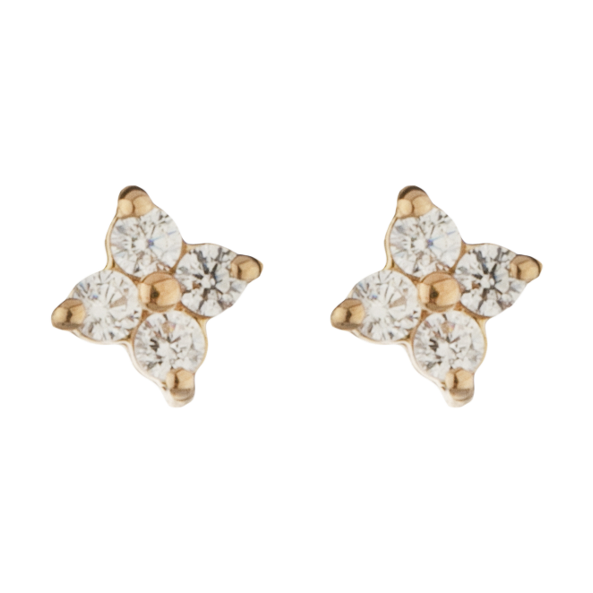 گوشواره طلا 18 عیار زنانه سنجاق مدل X078875