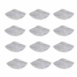 پیش دستی مدل ملامین طرح مرمر کد YP-ST-C417 مجموعه 12 عددی