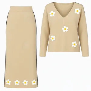 ست پلیور و دامن زنانه مدل 21148