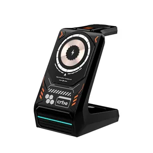 شارژر  رو میزی بی سیم 15وات  کربی مدل  W102 3IN1