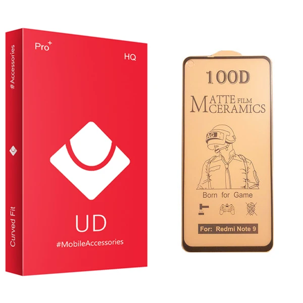 محافظ صفحه نمایش سرامیکی یو دی مدل +PRO مناسب برای گوشی موبایل شیائومی Redmi Note 9