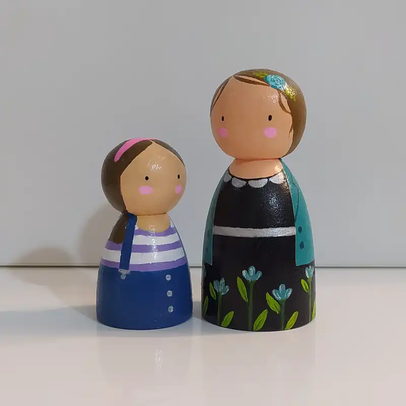 اسباب بازی چوبی مدل خانواده مجموعه 4 عددی