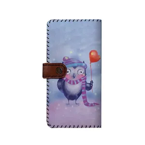 کیف پول زنانه ترمه طراحان ایده مدل جغد بنددار کد abi006