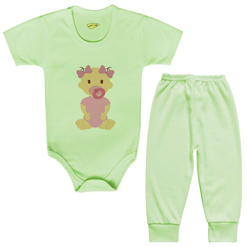 ست بادی و شلوار نوزادی کارانس مدل BSTG-3033