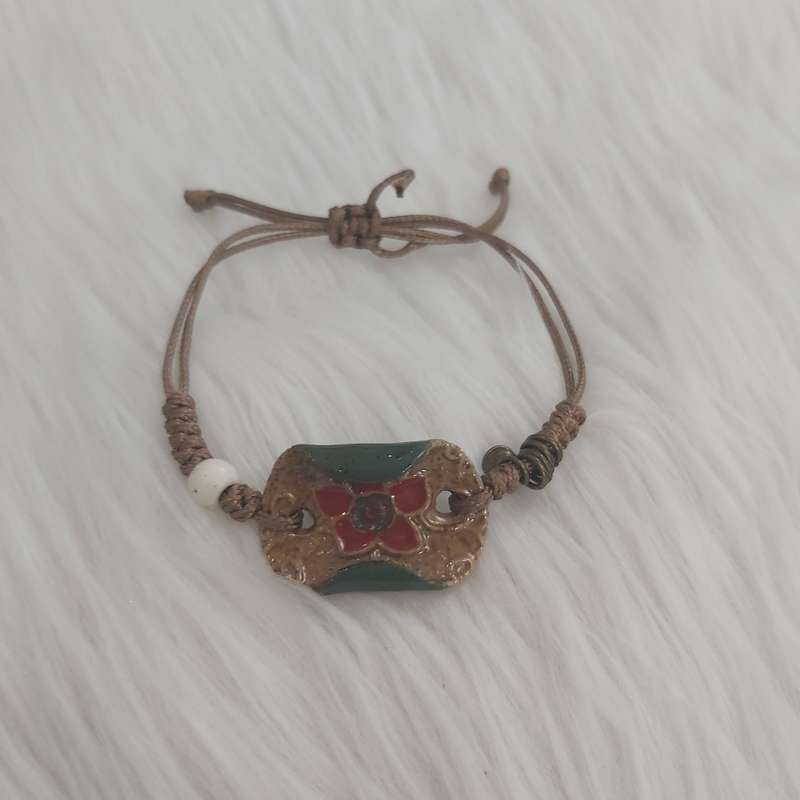 دستبند دخترانه طرح گل کد flo-111