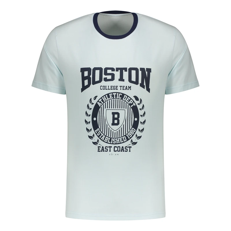 تی‌شرت آستین کوتاه مردانه آریان نخ باف مدل 1861