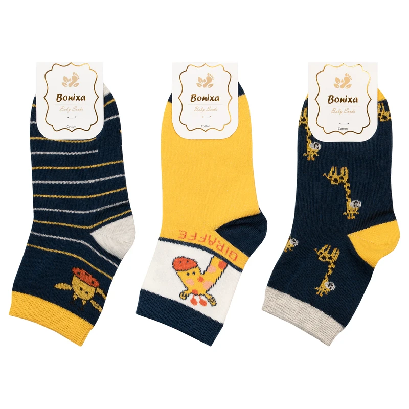 جوراب بچگانه بونیکسا مدل BX19-5 مجموعه 3 عددی