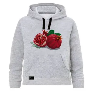 هودی دخترانه مدل انار کد J58 رنگ طوسی