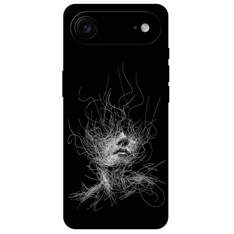  کاور مگافون طرح اسکچ صورت مدل 7423 مناسب برای گوشی موبایل اپل iPhone 17 Air