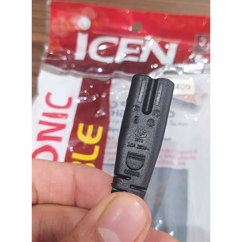کابل برق 2 پین آی سن مدل IE-C409 طول 1.8 متر 1