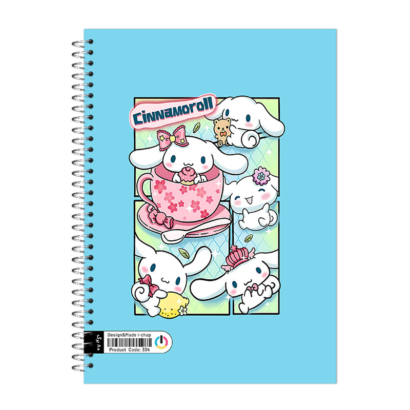 دفتر مشق 80 برگ آی چاپ مدل کامیک طرح سینامورول کد 334