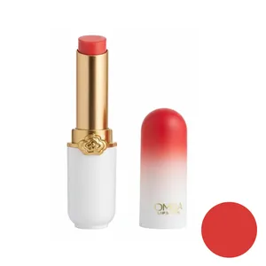 رژ لب جامد مات امگا مدل Strawberry رنگ قرمز شماره 01