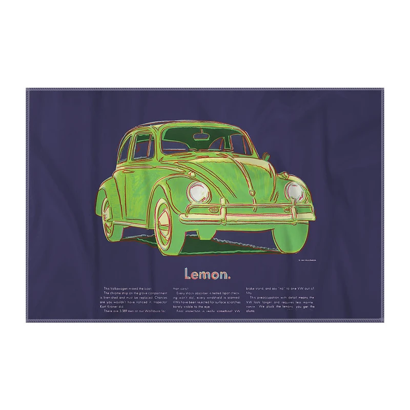 کاغذ کادو ترمه طراحان ایده مدل فولکس واگن از وارهول کد art0894 سایز 57x37 سانتی متر