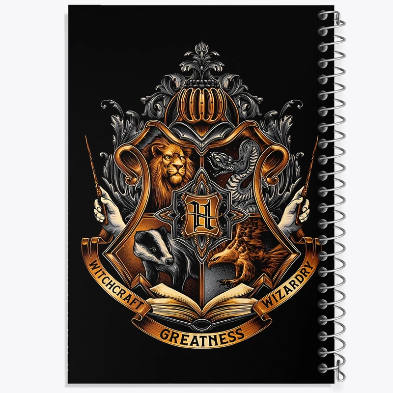 دفتر شطرنجی 50 برگ خندالو طرح هری پاتر (Harry Potter) کد F5061