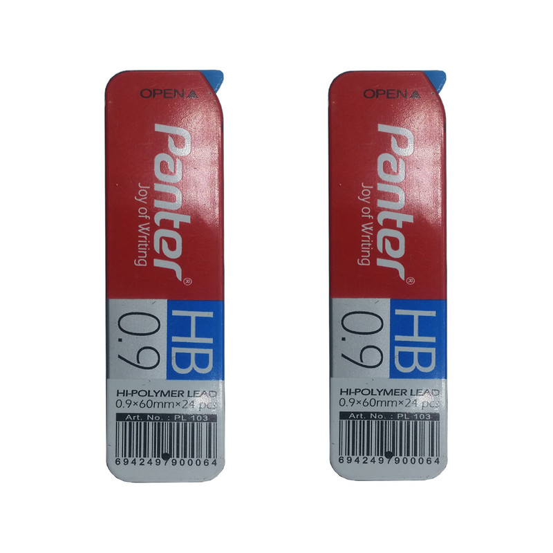 نوک مداد نوکی 0.9 میلی متری پنتر مدل HI-POLYMER LEAD