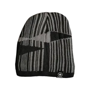 کلاه بافتنی مردانه مدل داخل خز رنگ مشکی