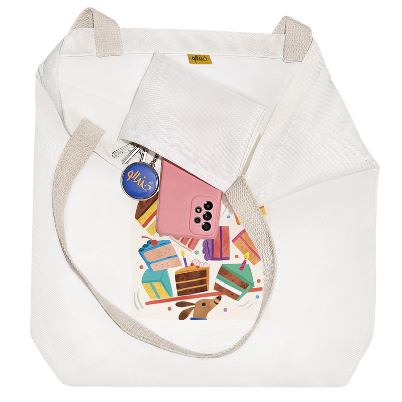 ساک خرید خندالو مدل کیک کد H1713