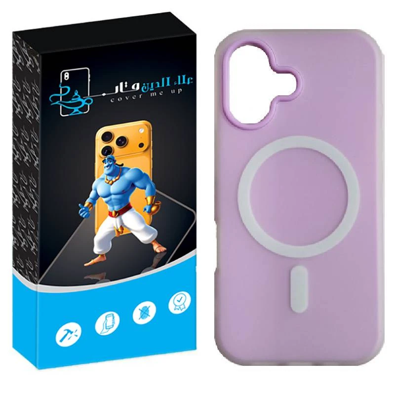 کاور علاالدین قاب مدل سیلیکیونی طرح پاستیلی مناسب برای گوشی موبایل اپل IPhone 16