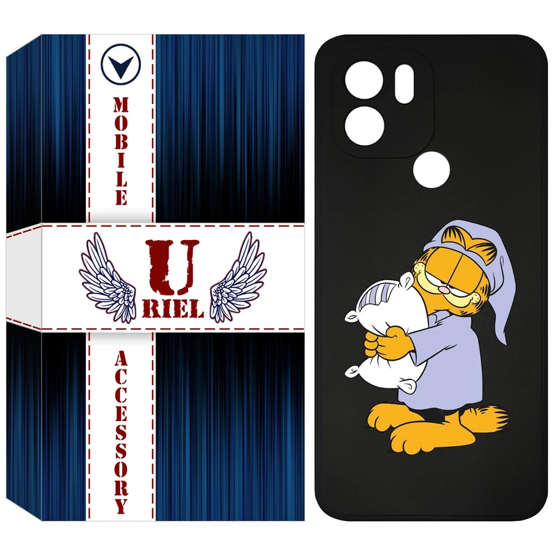 کاور یوریل مدل KSH کد 73 طرح گارفیلد مناسب برای گوشی موبایل شیائومی Redmi A1 Plus / A2 Plus / Poco C50