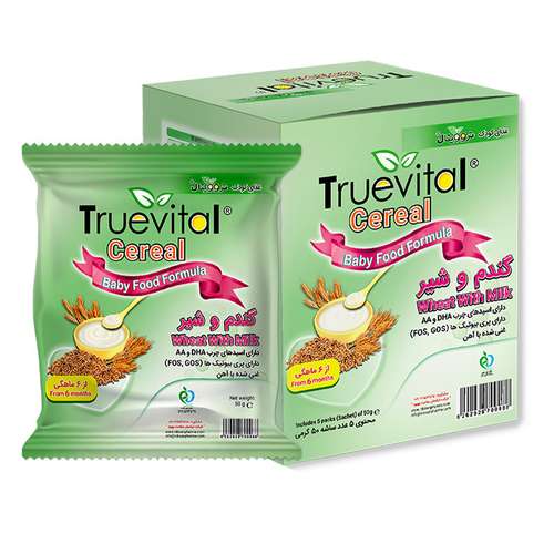 مکمل غذای کودک سرآل گندم و شیر تروویتال - 50 گرم  بسته 5 عددی