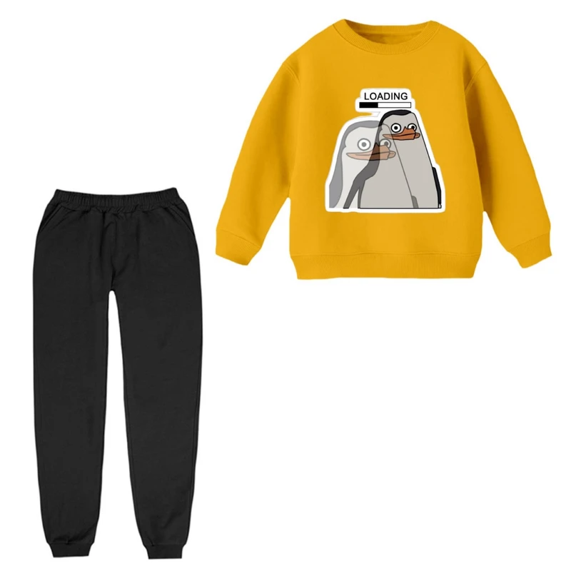 ست سویشرت و شلوار راحتی بچگانه مدل پنگوئن