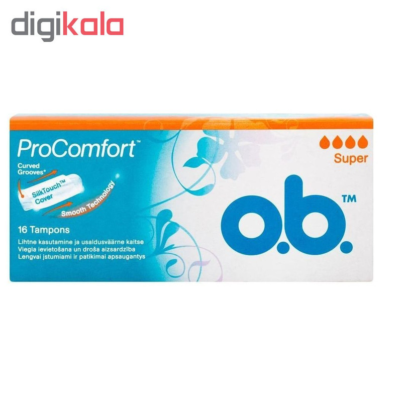 تامپون او.بی مدل Super بسته 16 عددی