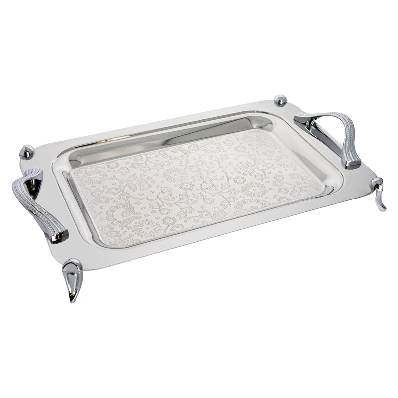 سینی دسته دار یونیک کد 4039 سایز 30*52 سانتی متر 