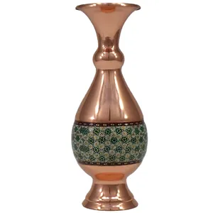 گلدان خاتم کاری مس مدل صراحی کد 16