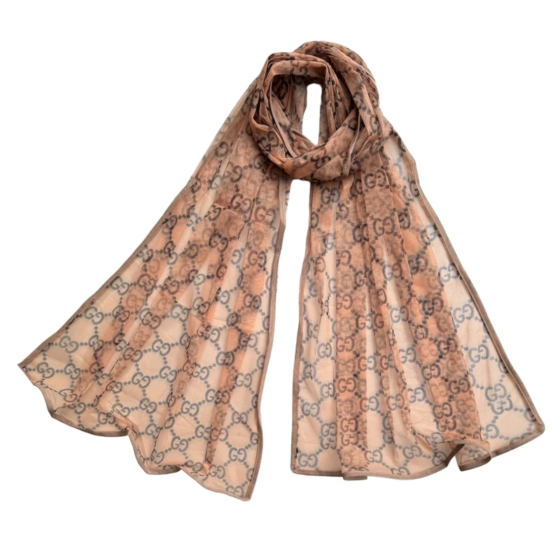 شال زنانه مدل توری زنجیری تابستانی نازک