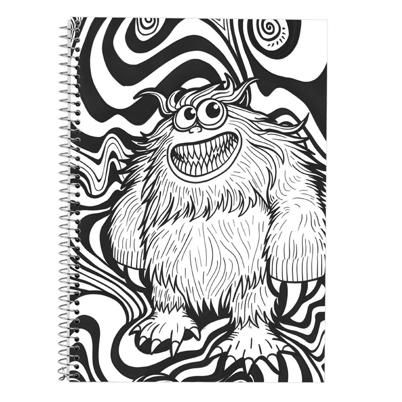 دفتر لغت 50 برگ مدوپد طرح هیولای فانتزی کد DF16766